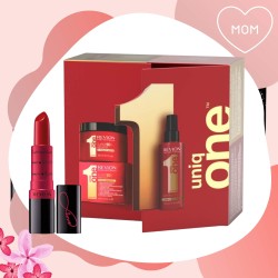 UNIQ ONE PACK TRATTAMENTO per capelli 10in1 150ml + MASCHERA 300ml + ROSSETTO REVLON IN OMAGGIO