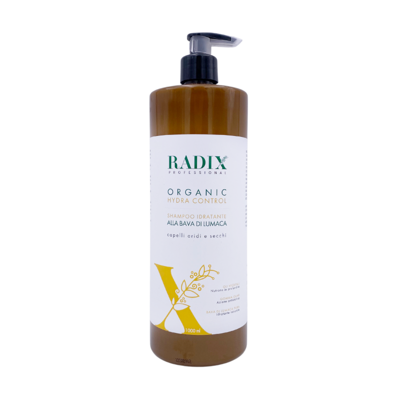 SHAMPOO IDRATANTE alla BAVA DI LUMACA RADIX ORGANIC capelli aridi e secchi 1000ml