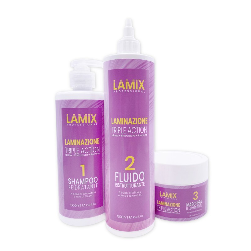 Lamix Laminazione capelli professionale in 3 step 